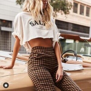 12th Tribe x The Salty Blonde Bishop Checkered Trousers